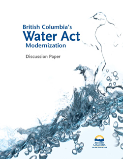 Water Act Modernization - Discussion Paper